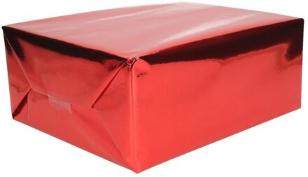 Folie kadopapier rood metallic - Cadeaupapier