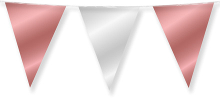 Folie Vlaggenlijn Roségoud/Zilver (10m) Roze, Zilver - Grijs, Goud - Brons