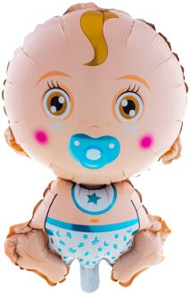 Folieballon baby jongen 69cm Blauw