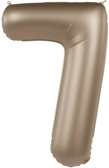 Folieballon Cijfer 7 Starlight Gold (86cm) Goud - Brons