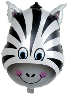 Folieballon in de vorm van een zebra 41 cm