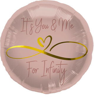 Folieballon Infinity Love Roze (45cm)
