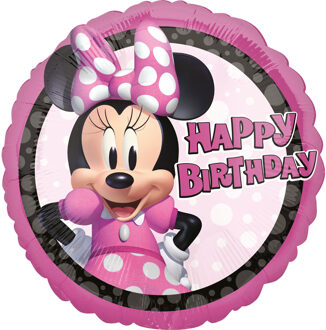 Folieballon Junior Minnie Mouse Happy Birthday 43 Cm