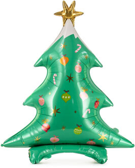 Folieballon Kerstboom Staand (78x94cm) Groen