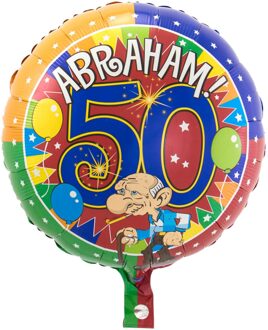 Folieballon Knalfeest Abraham Heren 43 Cm Multikleur
