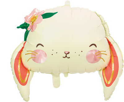 Folieballon Konijn (65x55cm) Multikleur - Print