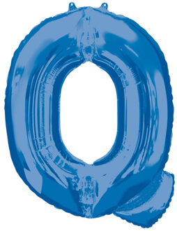 Folieballon Letter Q 60 X 81 Cm Blauw