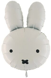 Folieballon Nijntje XL (95cm) Wit - Transparant