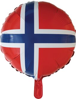 Folieballon Noorwegen (46cm) Multikleur - Print