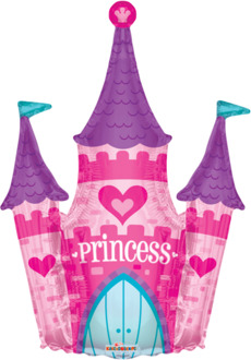 Folieballon Prinsessenkasteel (91cm) Multikleur - Print