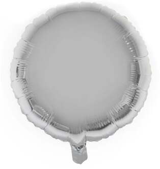 Folieballon Rond Zilver (46cm) Zilver - Grijs