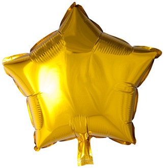 Folieballon Ster 45 Cm Goud Goudkleurig