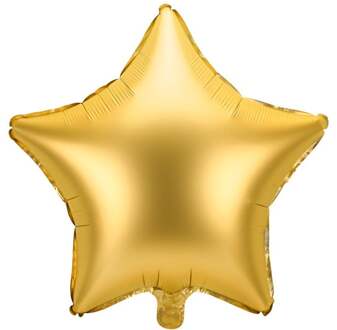 Folieballon ster goud Satijn 48cm Goud - Brons