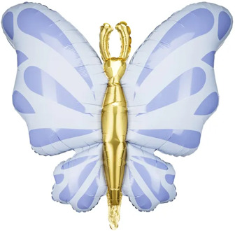 Folieballon Vlinder Blauw (69x69cm)