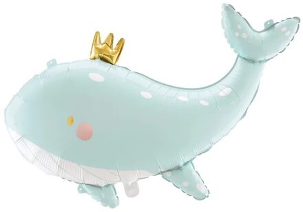 Folieballon Walvis Licht Blauw (93x60cm)