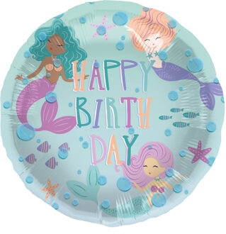 Folieballon Zeemeermin Magic (45cm) Multikleur - Print