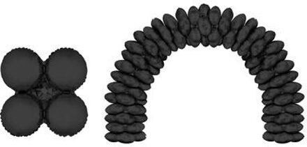 Folieballonnen Ballonnenboog Zwart Rond (10st)