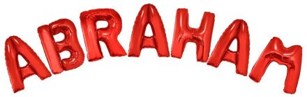 Folieballonnen Set Abraham Rood Groot Rood - Zalm