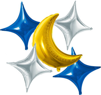 Folieballonnen Set Eid Mubarak (5st) Multikleur - Print