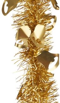 folieslinger - goud - 200 x 12 cm - kerstslinger - Kerstslingers Goudkleurig