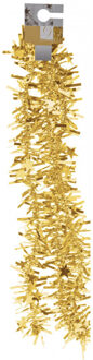 Folieslinger - met sterretjes - goud - kerstboomversiering - 180 cm