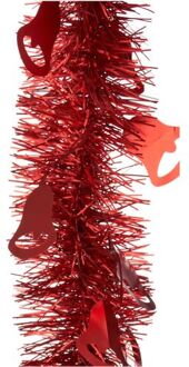 folieslinger - rood - 200 x 12 cm - Kerstslingers