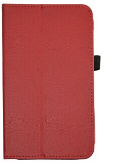 Folio Stand Cover Flip PU Leather Shockproof Case Voor 8 "NuVision TM800W560L Tablet rood