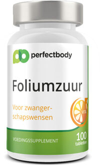 Foliumzuur (vitamine B11) Tabletten - 100 Tabletten - PerfectBody.nl