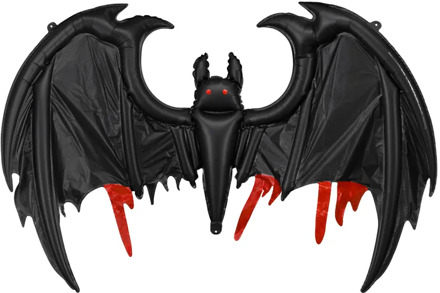 FollieBallon Vleermuis Groot Zwart 120x81cm