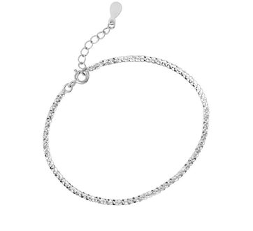 Fonkelende Armband Creatieve Trendy Glinsterende Eenvoudige Zilveren Armbanden Voor Vrouwen Meisjes Temperament Sieraden Accessoires Party