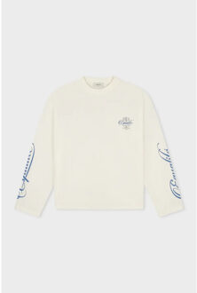 Fontain oversized longsleeve tee off Wit - S
