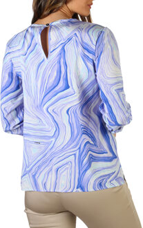 Fontana 2.0 Lange Mouwen Ontspannen Top Lichtblauw