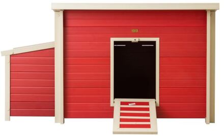 Fontana - Kippenhok - Rood - 72,6x134,1x73,9 cm