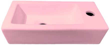 Fontein Best Design Morrano 37x18x9 cm Rechts Mat Roze