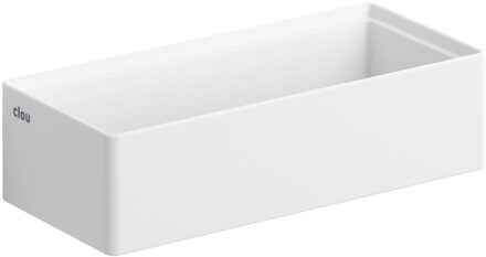 Fontein Clou New Flush 3.1 Inclusief Afvoerplaat 38x18x10cm Wit Aluite (Zonder Kranenbank)