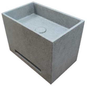 Fontein Ideavit Idea.Wall 40x25x30 cm Rechthoek Beton Grijs