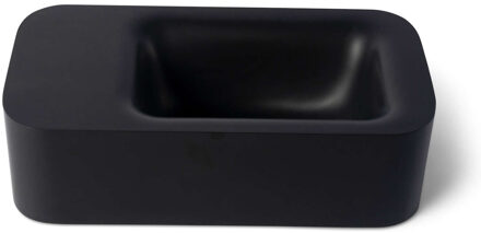 Fontein Luca Sanitair Lea 42x22x12 cm Solid Surface Zonder Kraangat Mat Antraciet Luca Sanitair