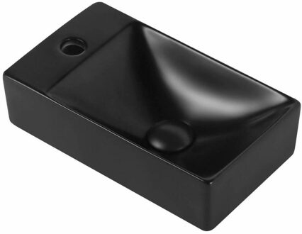 Fontein Mini 37.5x21.5x10 cm Mat Zwart - Zonder Afvoerplug