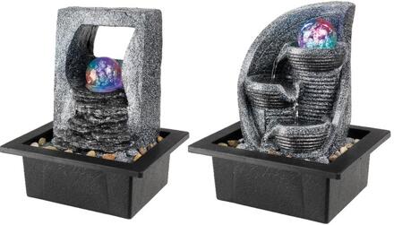 Fontein polyresin met bal kleur H25.5cm Grijs