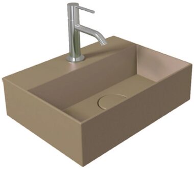 Fontein Salenzi Spy 40x30cm Mat Beige met Clickwaste