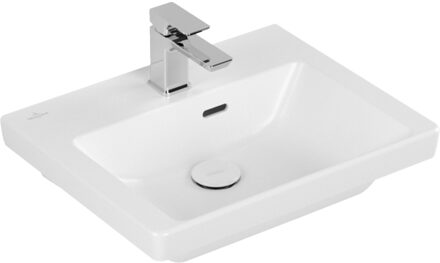 Fontein Villeroy & Boch Subway 3.0 Met CeramicPlus Met Overloop 50x40x14.5 cm Stone White Wit