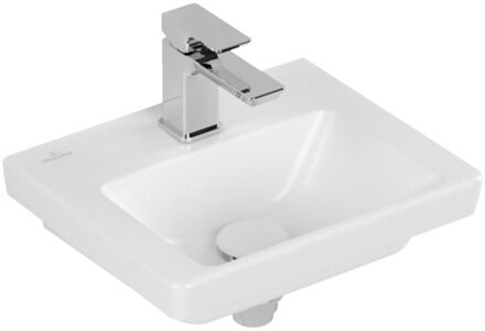 Fontein Villeroy & Boch Subway 3.0 Met CeramicPlus Zonder Overloop 37x30.5x13.5 cm Stone White Wit