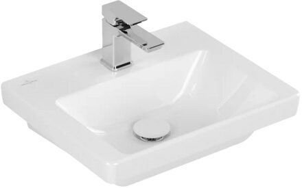 Fontein Villeroy & Boch Subway 3.0 Met CeramicPlus Zonder Overloop 45x37x14.5 cm Wit Alpin