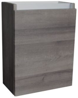 Fonteinkast Sanilux Aluminium Greeplijst Century Oak Scharnier Rechts 52x40x22 cm