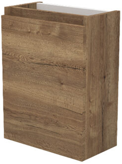 Fonteinkast Sanilux Trendline 52x40x22 cm Links Softclose Tabak Oak Eiken