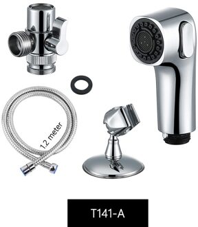 Fonteinkraan Externe Douchekop Warm Bidet Sproeier Kit. Badkamer & Keuken Kraan Adapter Accessoires Chrome Douche Diy Bidet T141-A