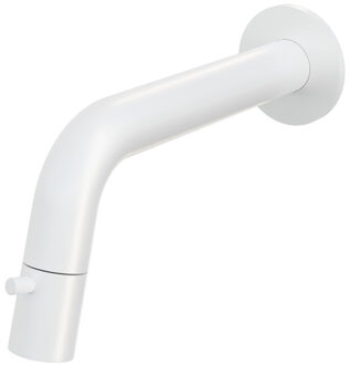 Fonteinkraan Inbouw Hotbath Cobber 1-knop gebogen 18.6 cm Inkortbaar Mat Wit