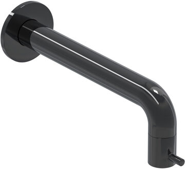 Fonteinkraan IVY Bond Inkortbaar Wandmodel 1/2 Aansluiting Zwart Chroom PVD