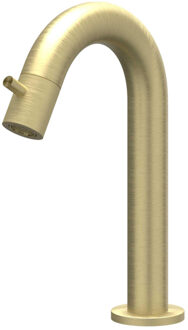 Fonteinkraan IVY Concord Gebogen Staand Model S Geborsteld Mat Goud PVD Geborsteld RVS316 Mat Goud PVD