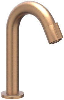 Fonteinkraan IVY Pact Gebogen Staand Model S Geborsteld Mat Koper PVD